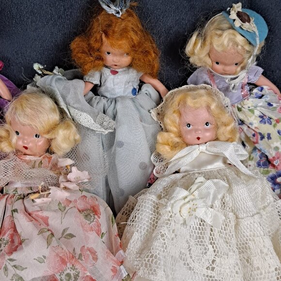 Nancy Ann Story Book Dolls Porcelain Bisque Bundle of 10 Mid-Century Modern VTG - Picture 4 of 15